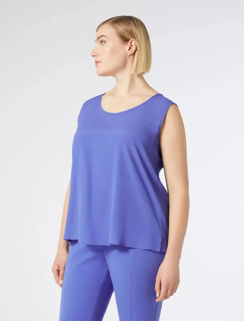 Persona by Marina Rinaldi Top in crêpe de Chine di misto seta Bellezza PE25 image 0