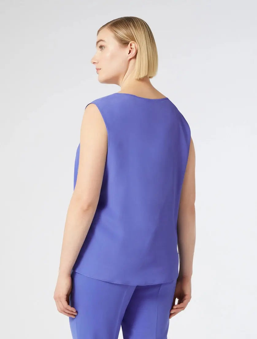 Persona by Marina Rinaldi Top in crêpe de Chine di misto seta Bellezza PE25 image 1
