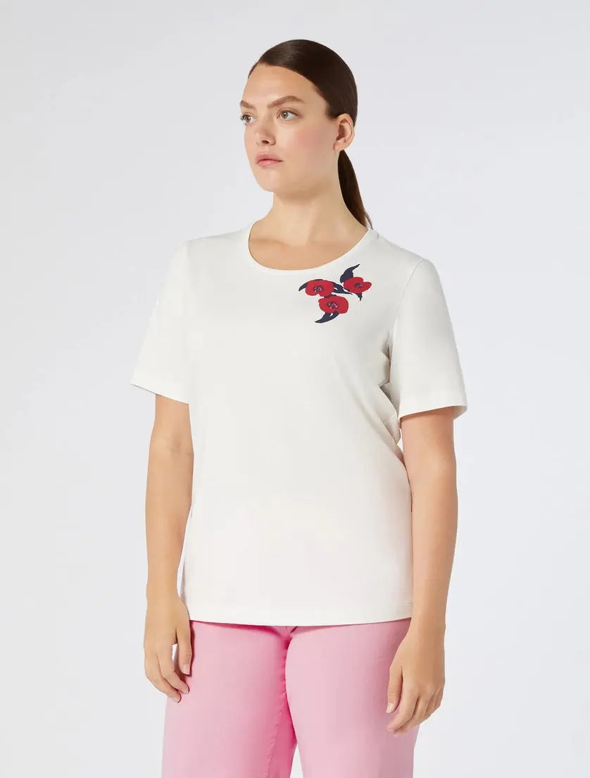Persona by Marina Rinaldi Tshirt in jersey stampato Kipur PE25 image 0