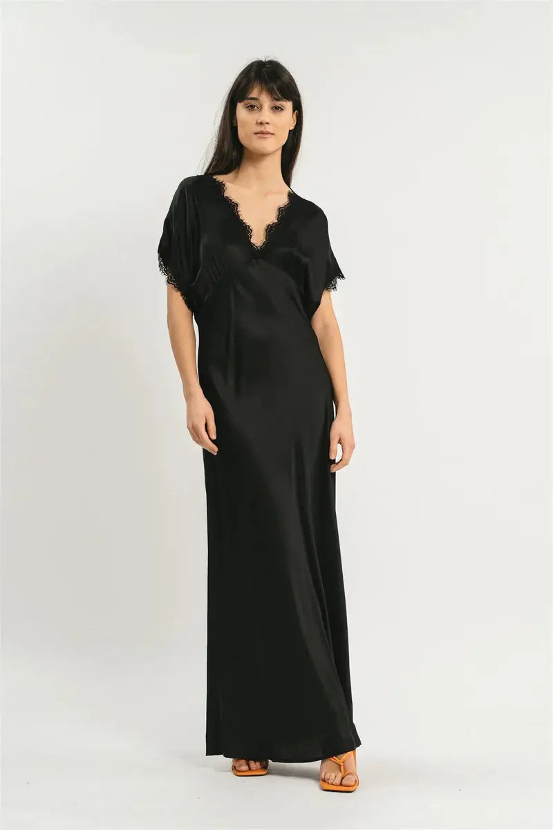 Pink Memories Abito mezze maniche con pizzo Emilia  AI25 Pink Memories