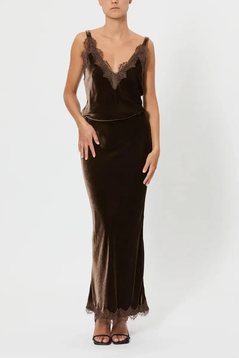 Pink Memories Gonna sirena con profilo in pizzo mod 11936 AI25 Pink Memories