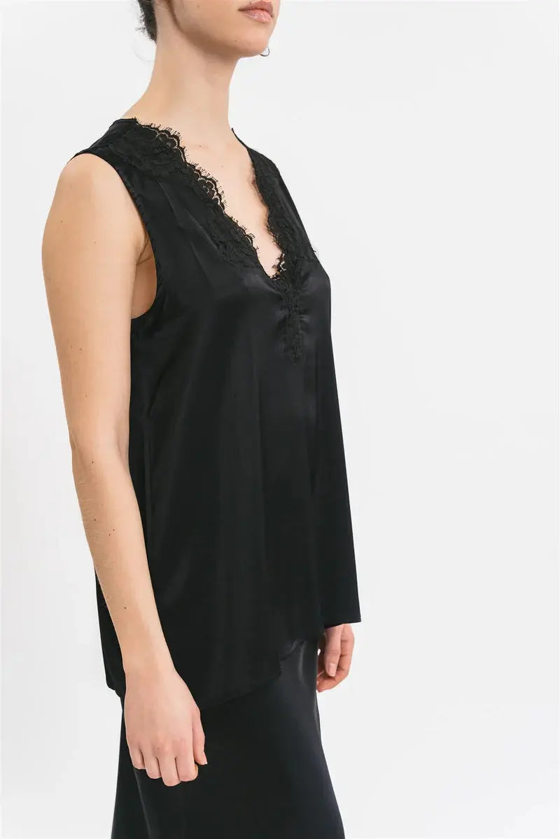 Pink Memories Top spalla larga con pizzo Maria AI25 Pink Memories