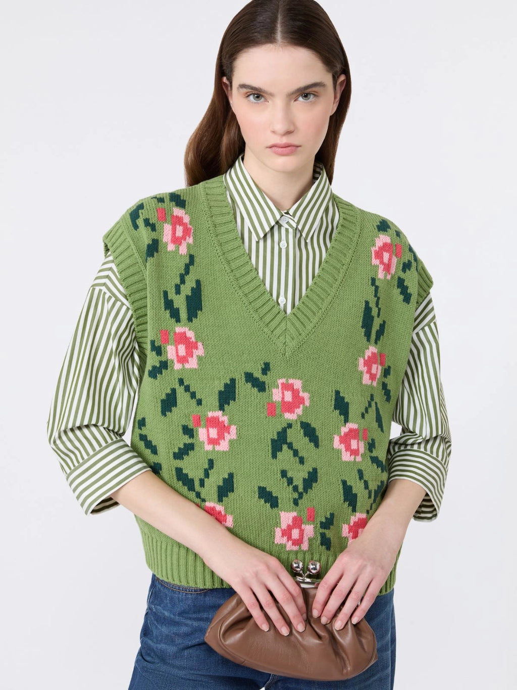 Weekend Max Mara Gilet in misto cotone intarsiato WKDAlamaro AI26 WeekendMaxMara