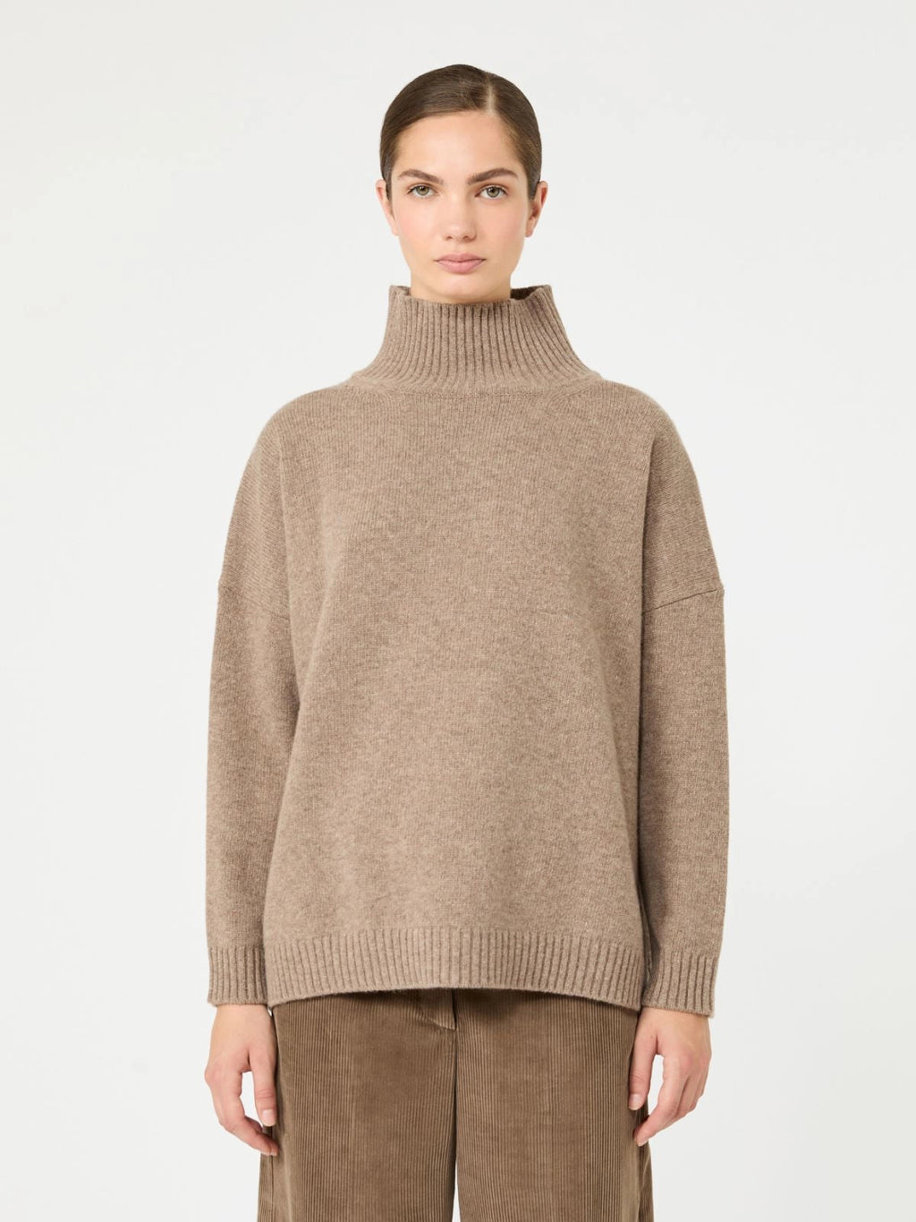 Weekend Max Mara Maglia dolcevita in filato di lana WKDBorgia, nocciola  AI26 WeekendMaxMara