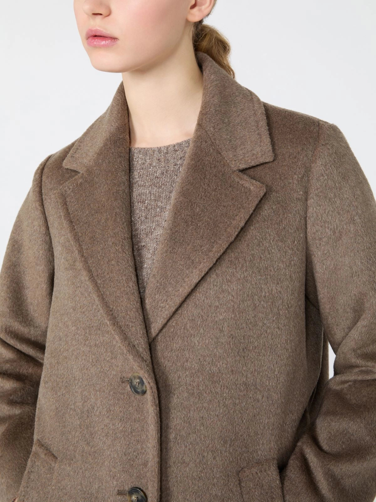 Weekend Max Mara Cappotto lungo in orsetto di lana e alpaca WKDBronte AI26 WeekendMaxMara