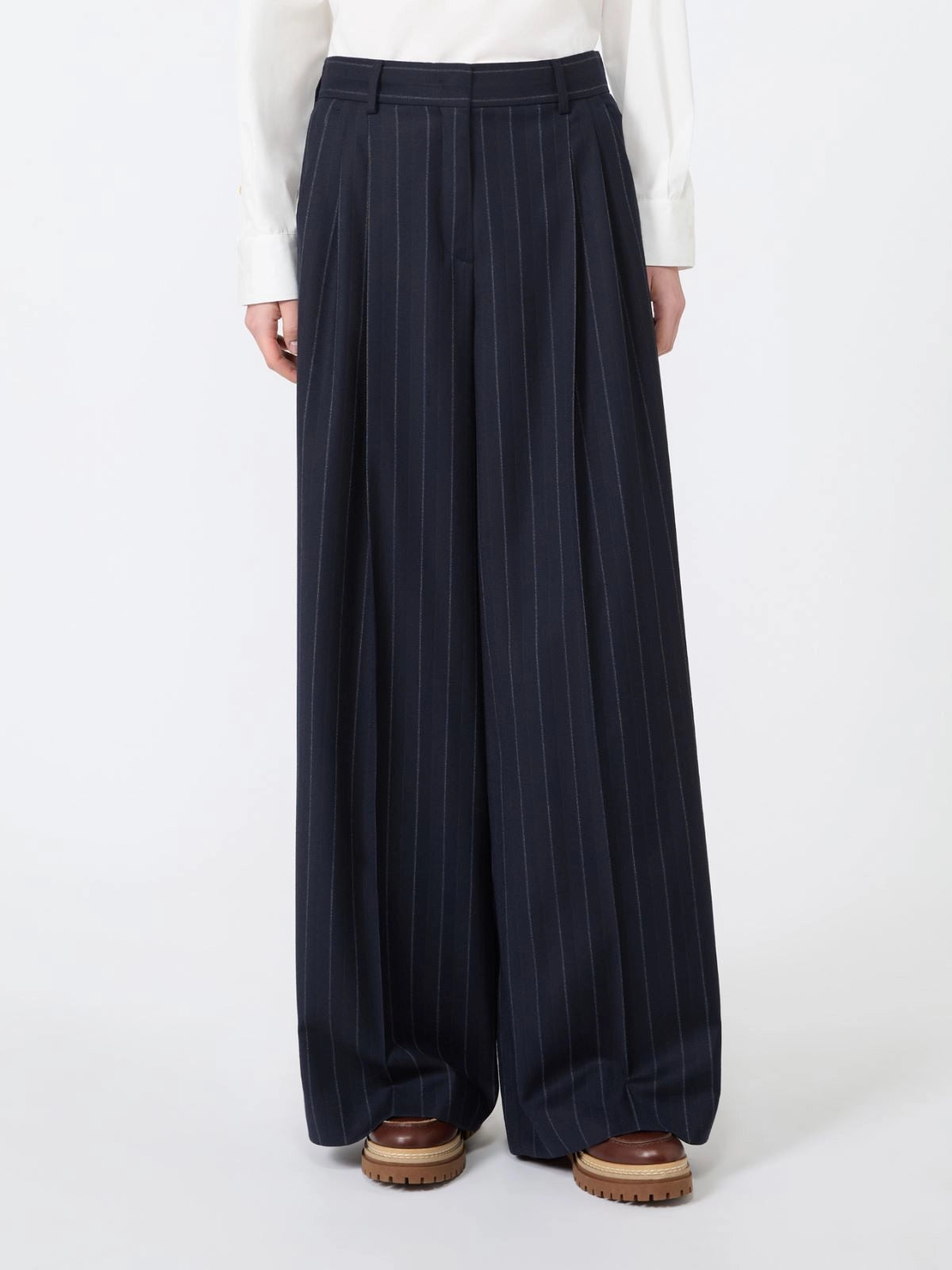 Weekend Max Mara Pantalone in flanella gessato WKDNebbie AI26 WeekendMaxMara