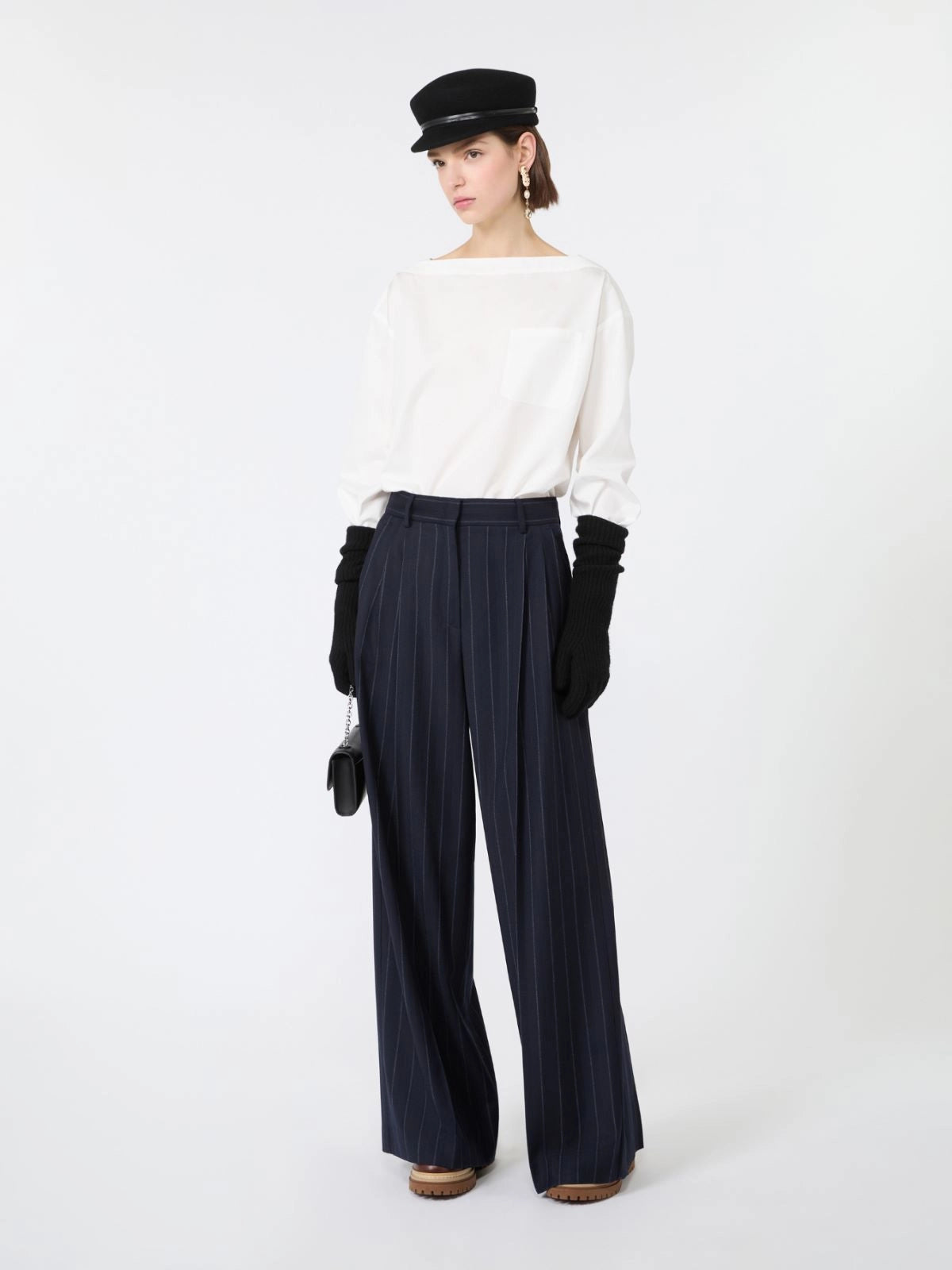 Weekend Max Mara Pantalone in flanella gessato WKDNebbie AI26 WeekendMaxMara