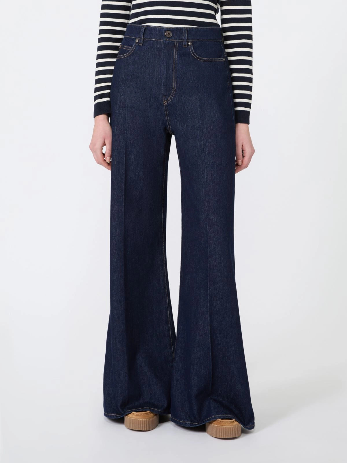 Weekend Max Mara Jeans palazzo in denim di cotone WKDSport AI26 WeekendMaxMara