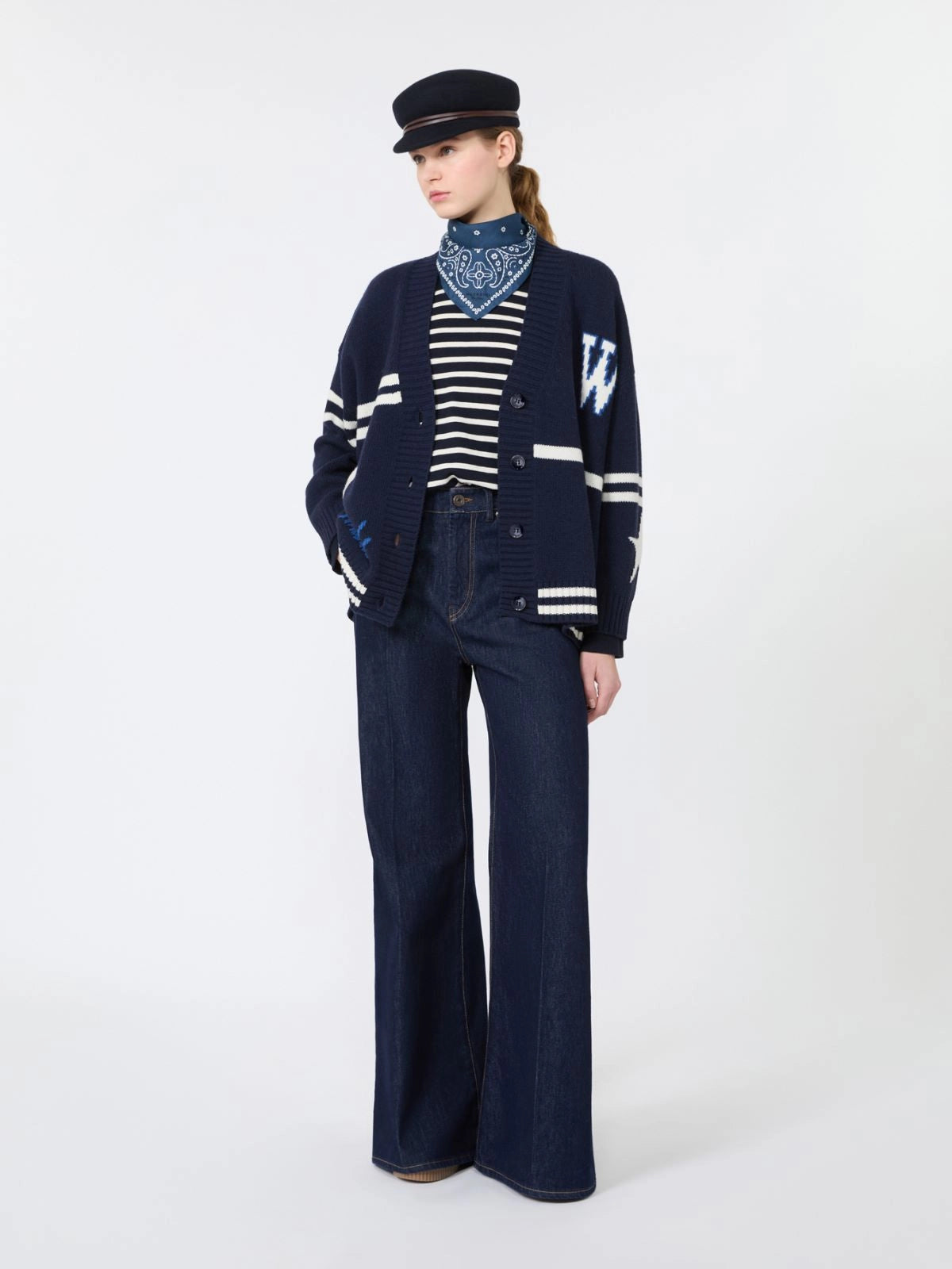 Weekend Max Mara Jeans palazzo in denim di cotone WKDSport AI26 WeekendMaxMara