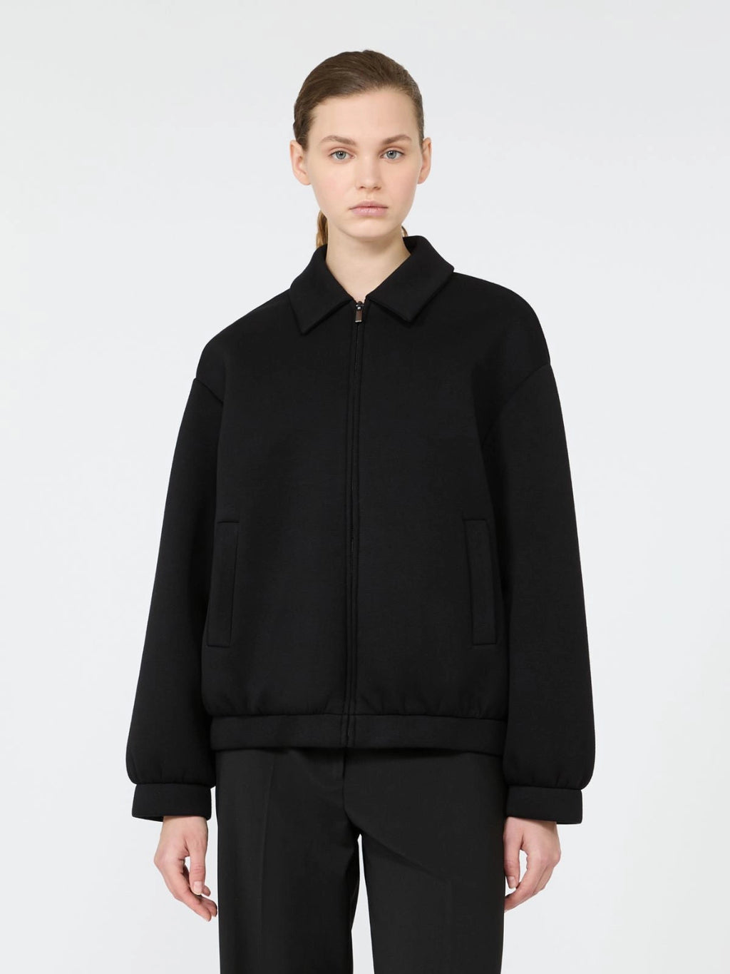 Weekend Max Mara Bomber in jersey scuba WKDZebra  AI26 WeekendMaxMara