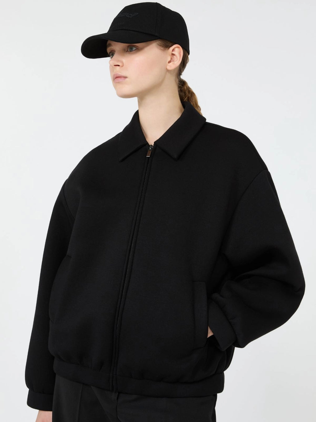 Weekend Max Mara Bomber in jersey scuba WKDZebra  AI26 WeekendMaxMara