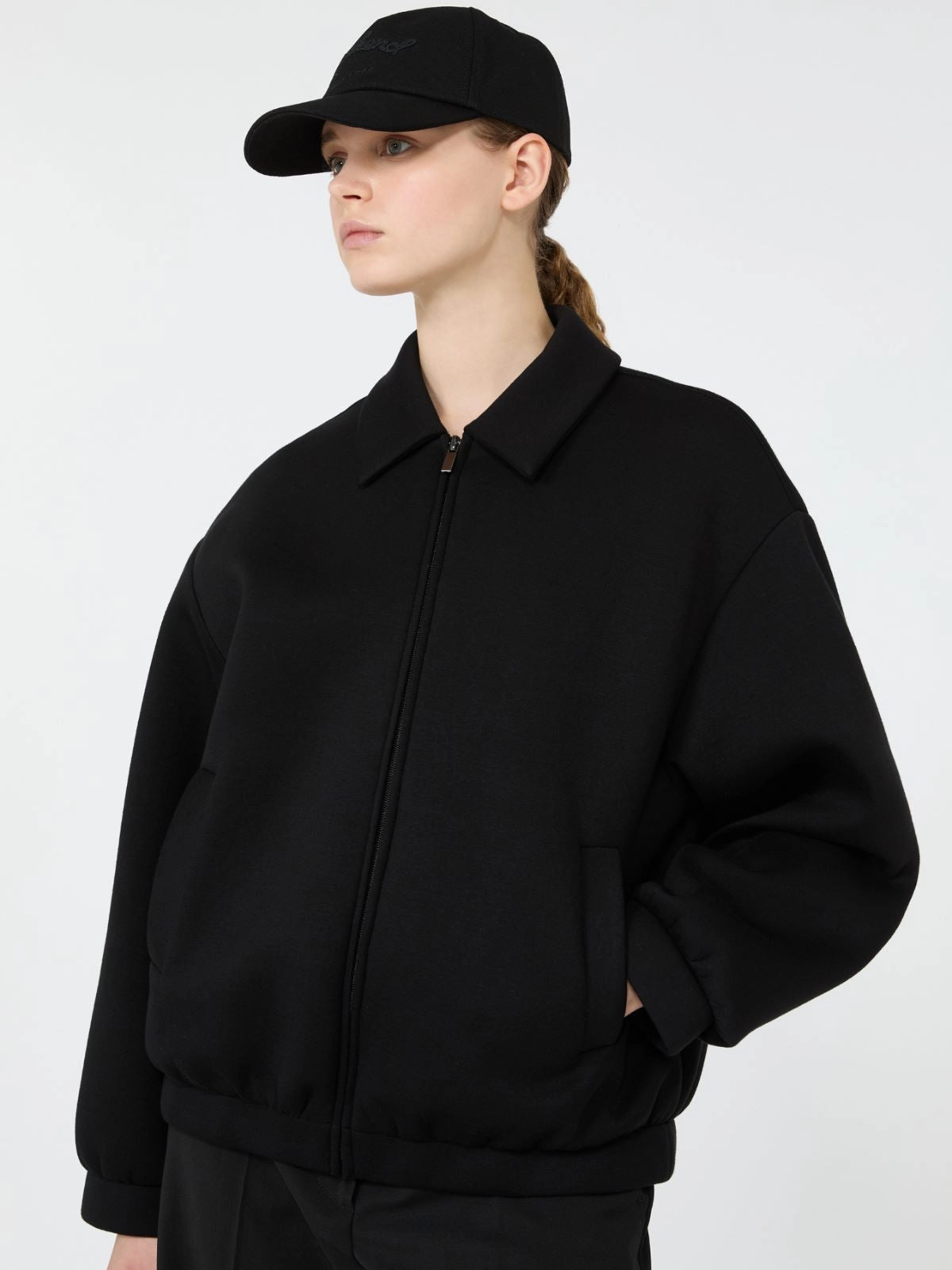 Weekend Max Mara Bomber in jersey scuba WKDZebra  AI26 WeekendMaxMara
