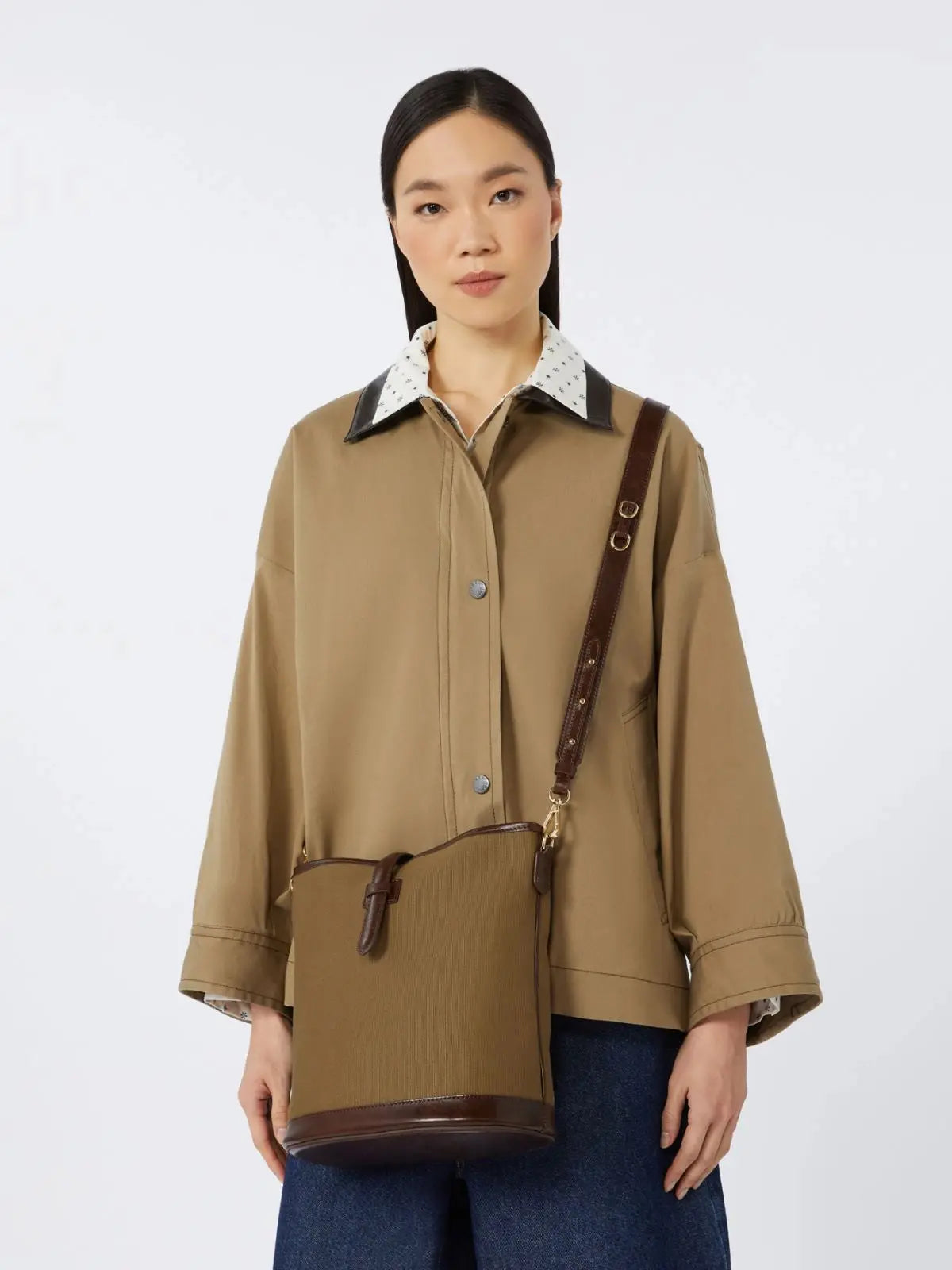 Weekend Max Mara Borsa a secchiello in canvas Domizia1 AI25 WeekendMaxMara