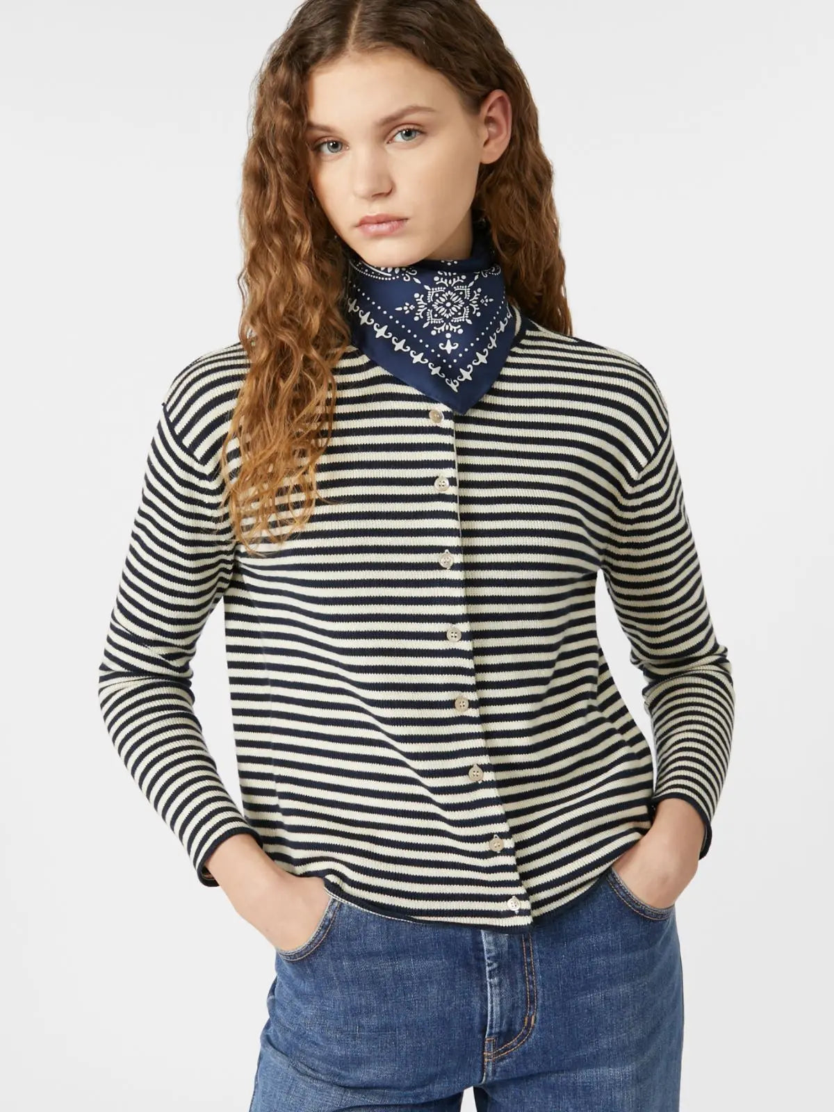 Weekend Max Mara Cardigan in filato di cotone Eritea  AI25 image 1