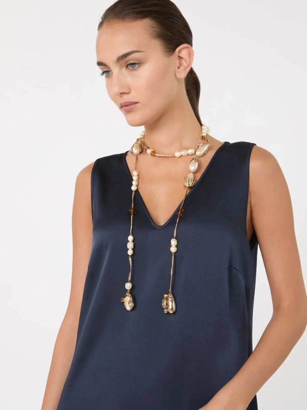 Weekend Max Mara Collana cravattino in metallo Tropea AI25 WeekendMaxMara