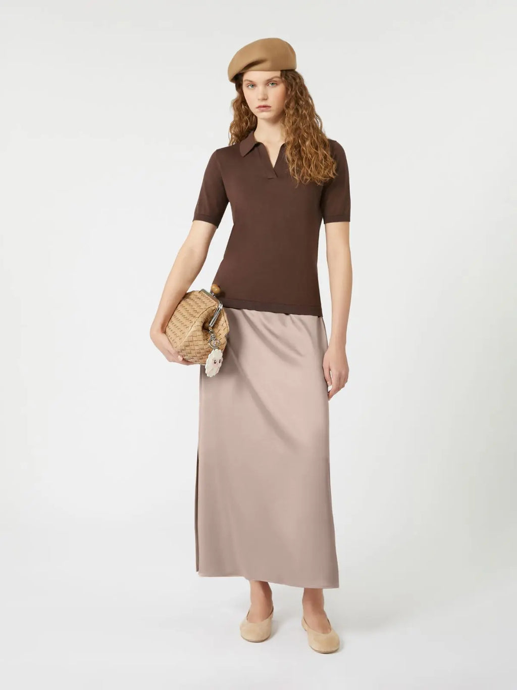 Weekend Max Mara Gonna longuette in raso Angelo AI25 image 0