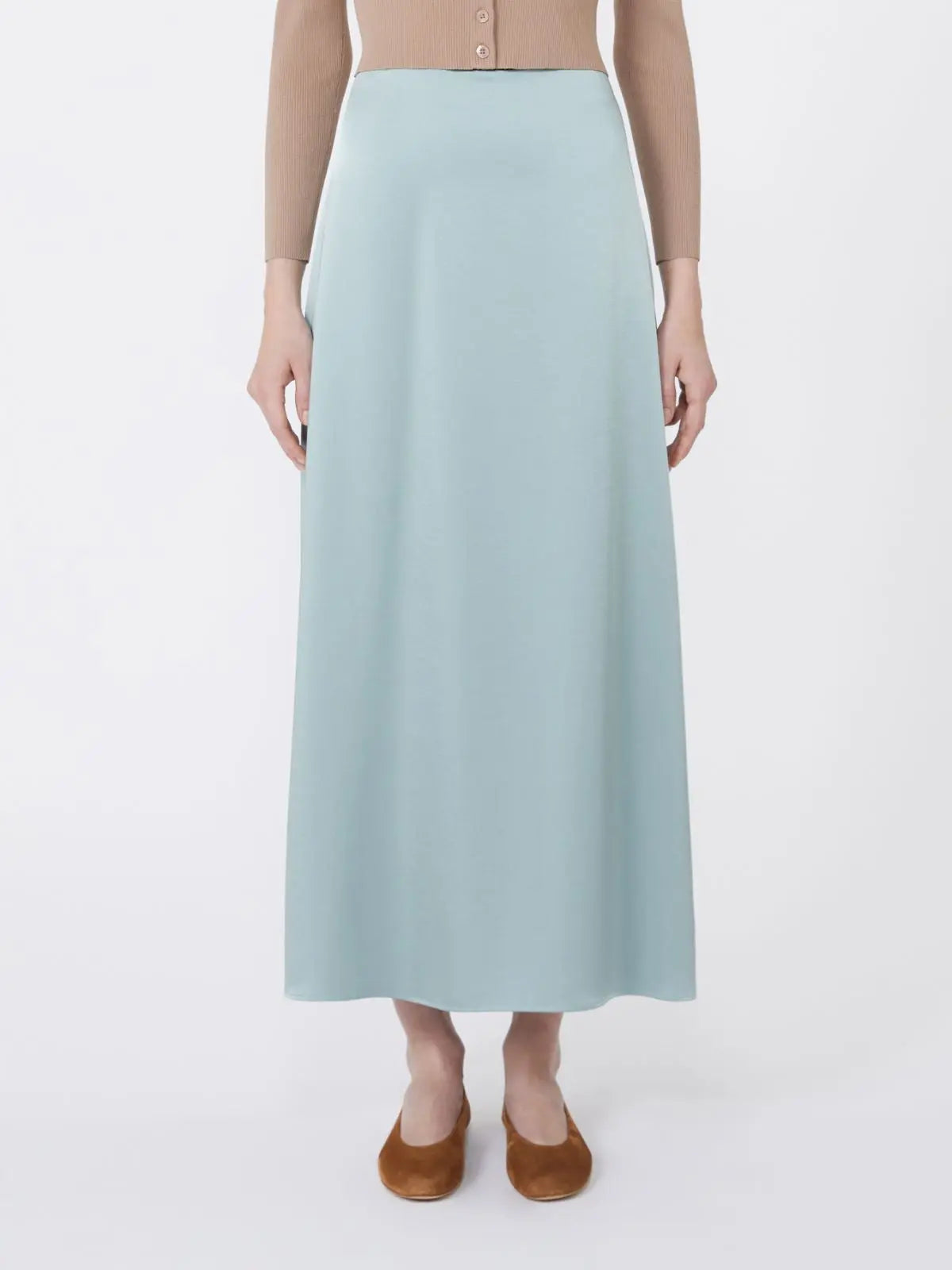 Weekend Max Mara Gonna longuette in raso Angelo AI25 image 5