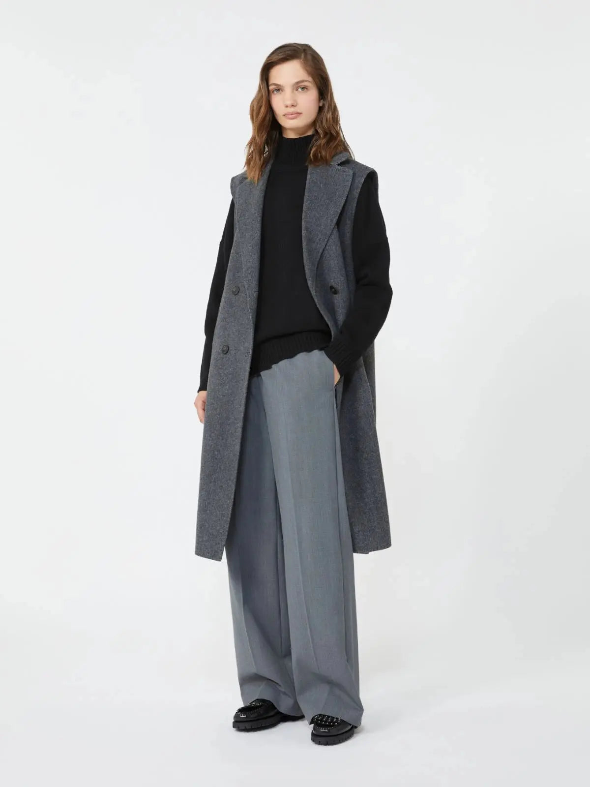 Weekend Max Mara Maglia a collo alto in lana, nero Borgia AI25 WeekendMaxMara