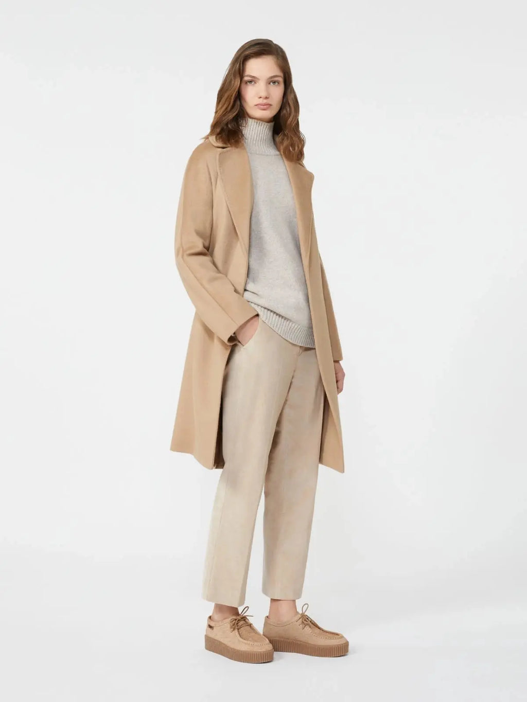 Weekend Max Mara Maglia a collo alto in lana, sabbia Borgia AI25 WeekendMaxMara