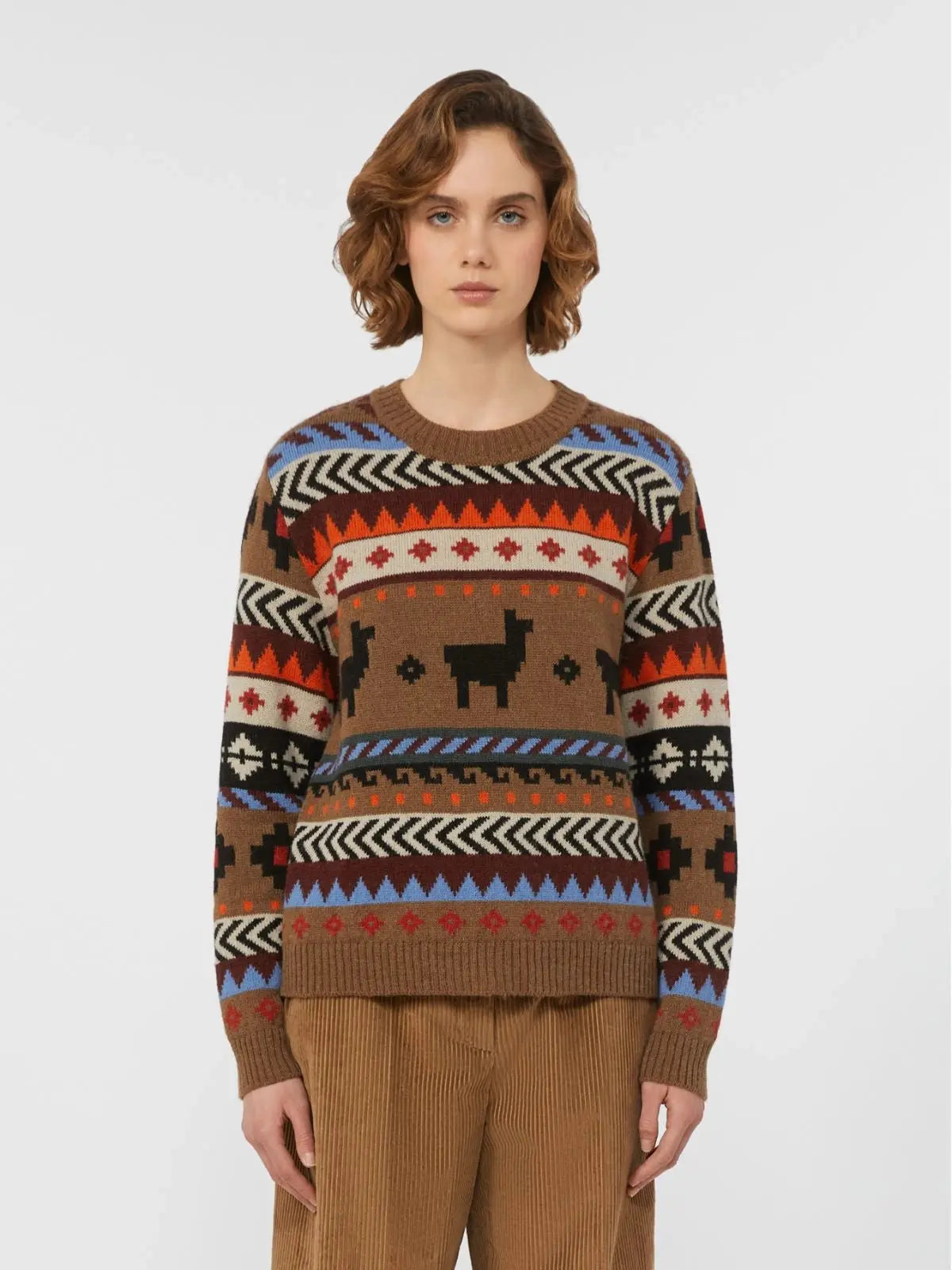 Weekend Max Mara Maglia in jacquard di alpaca e lana  Quirite AI25 WeekendMaxMara