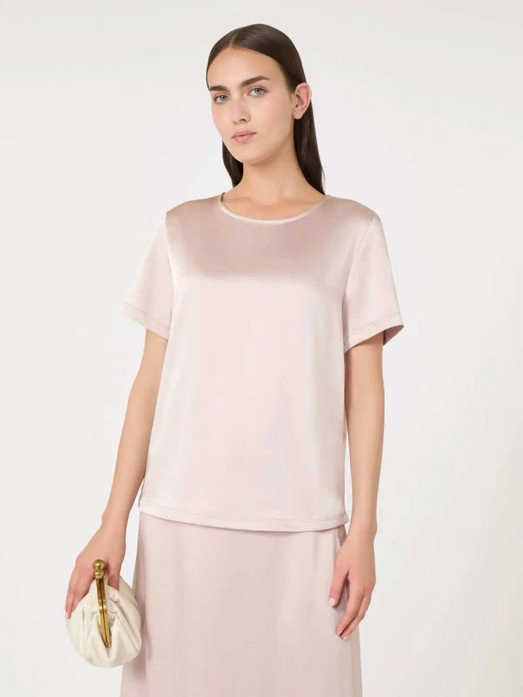 Weekend Max Mara T - shirt in raso e jersey Gilbert  AI25 WeekendMaxMara