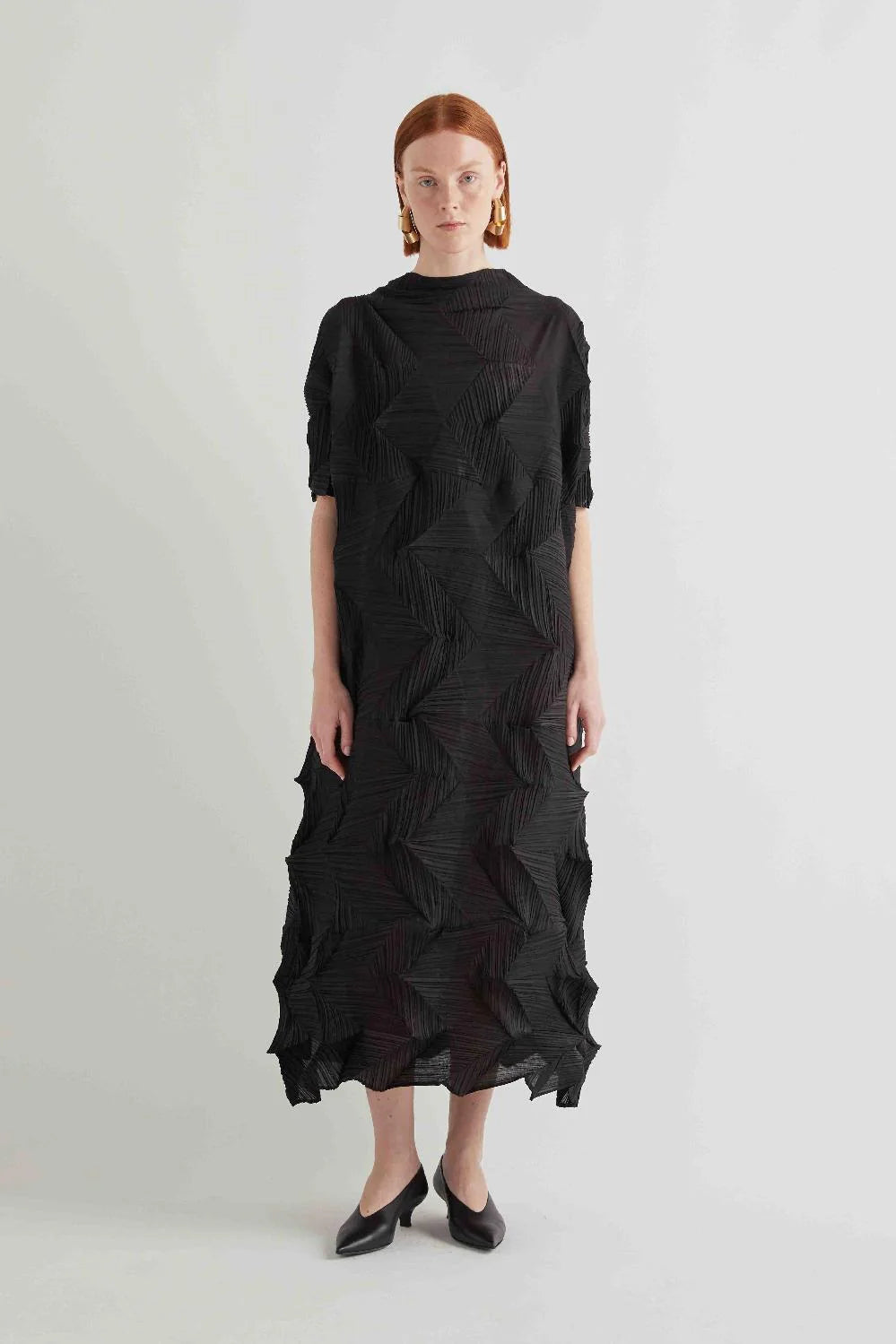 Meimeij Abito plissettato con disegno fisarmonica mod Y05 PE26 Meimeij