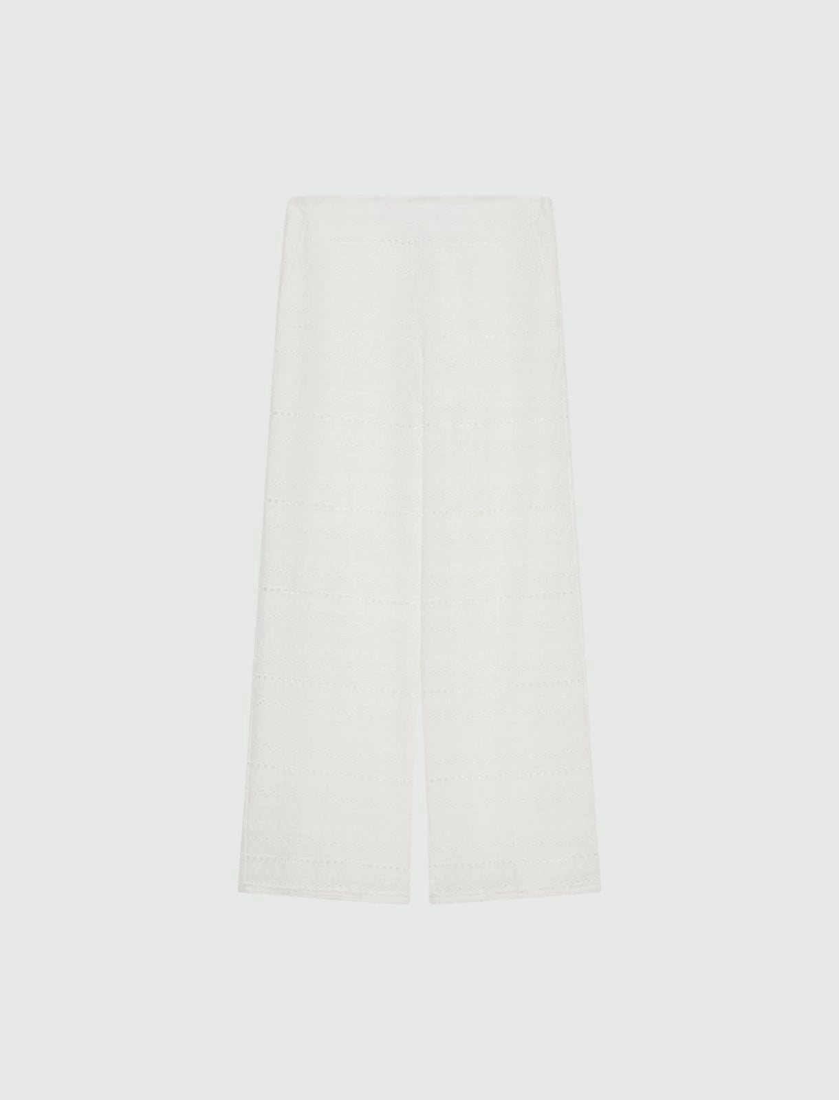 Marella Pantalone dritto in voile ricamato Era PE25 image 3
