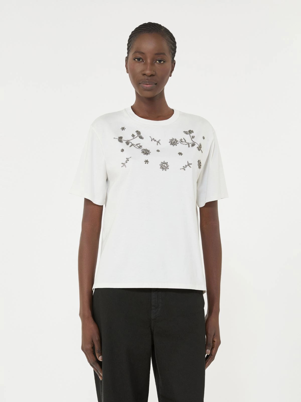 Weekend Max Mara Tshirt in jersey con stampa e ricamo Agile PE26 WeekendMaxMara
