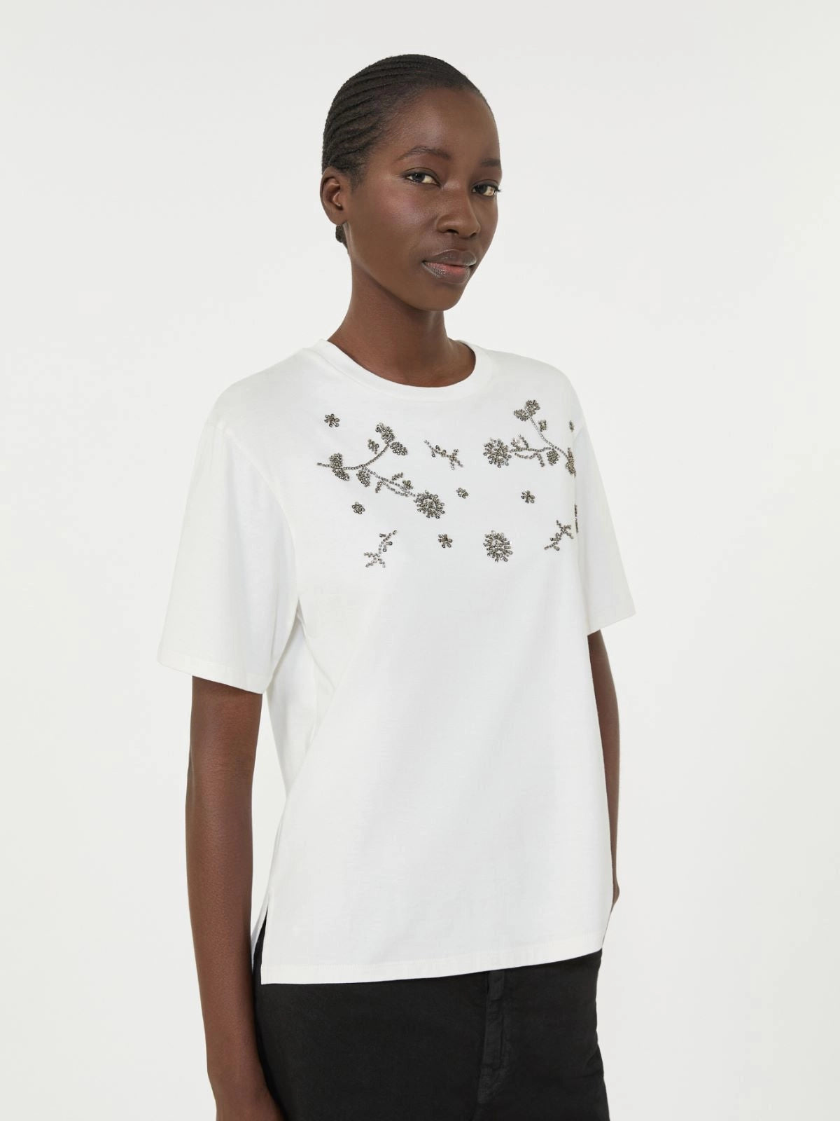 Weekend Max Mara Tshirt in jersey con stampa e ricamo Agile PE26 WeekendMaxMara