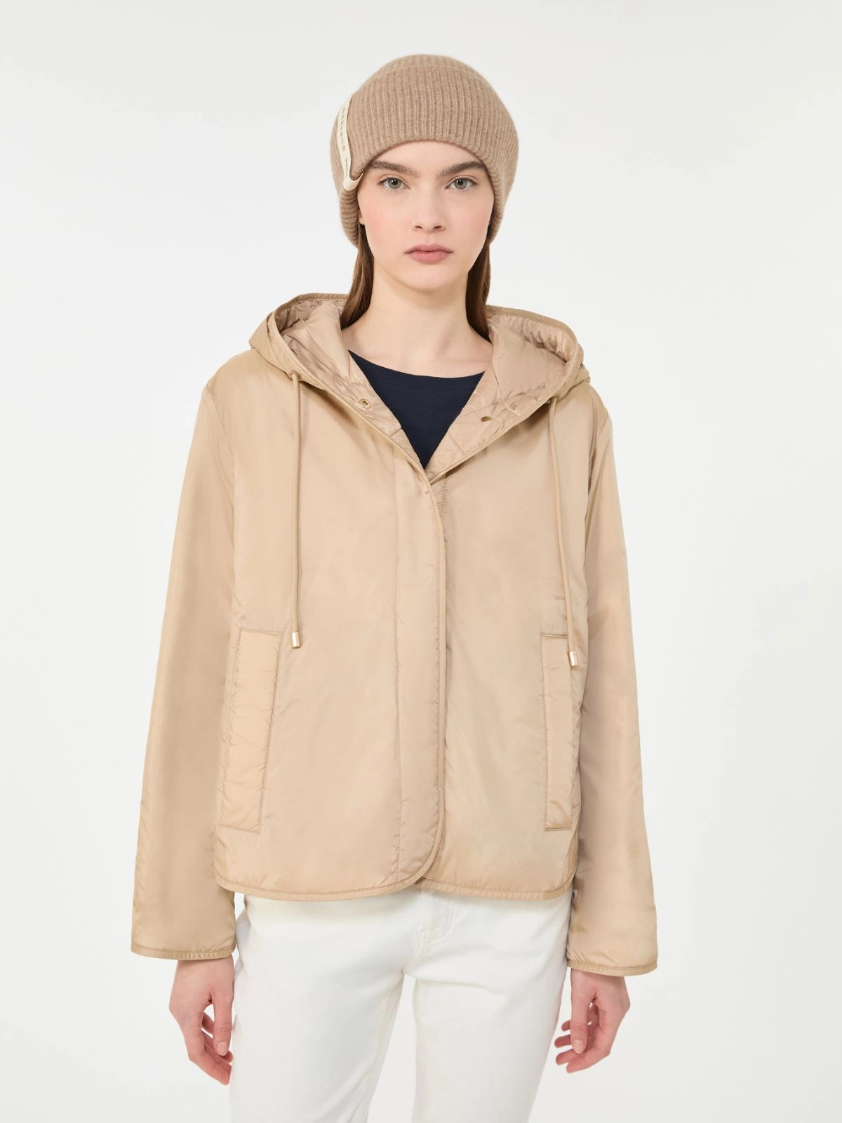 Weekend Max Mara Giacca imbottita in tela antipioggia con cappuccio Agreste PE26 WeekendMaxMara