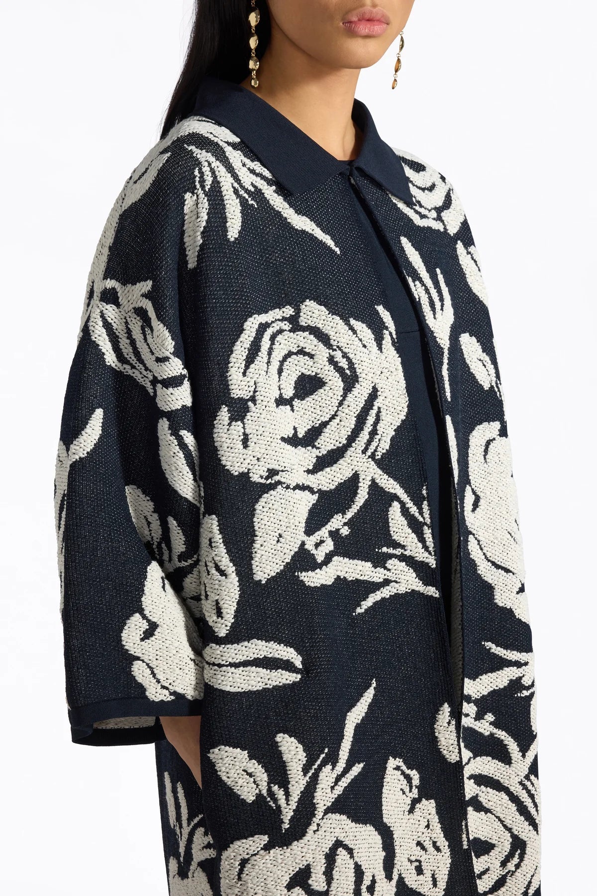 Liviana Conti Cappotto con disegno floreale tramato Andrew mod F6SA95 PE26 Liviana Conti