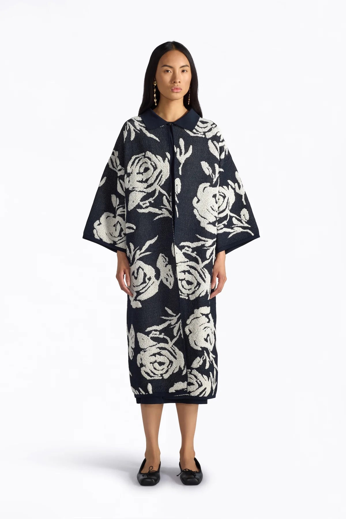 Liviana Conti Cappotto con disegno floreale tramato Andrew mod F6SA95 PE26 Liviana Conti