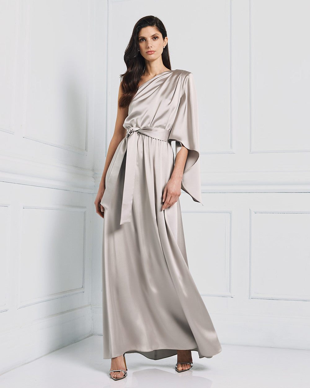 Access Fashion Abito monospalla in raso mod. 3308 PE25 image 0