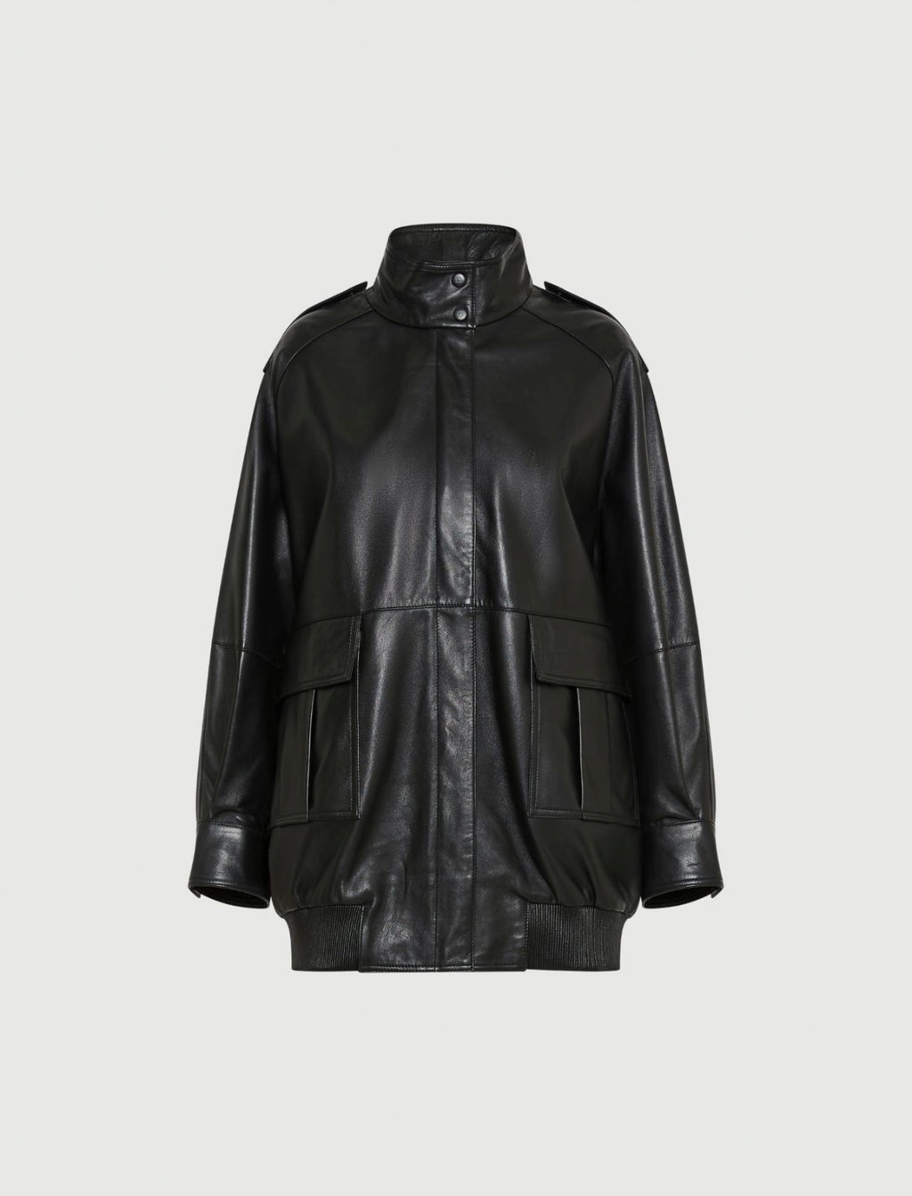 Marella Giaccone oversize in pelle Bessica AI25