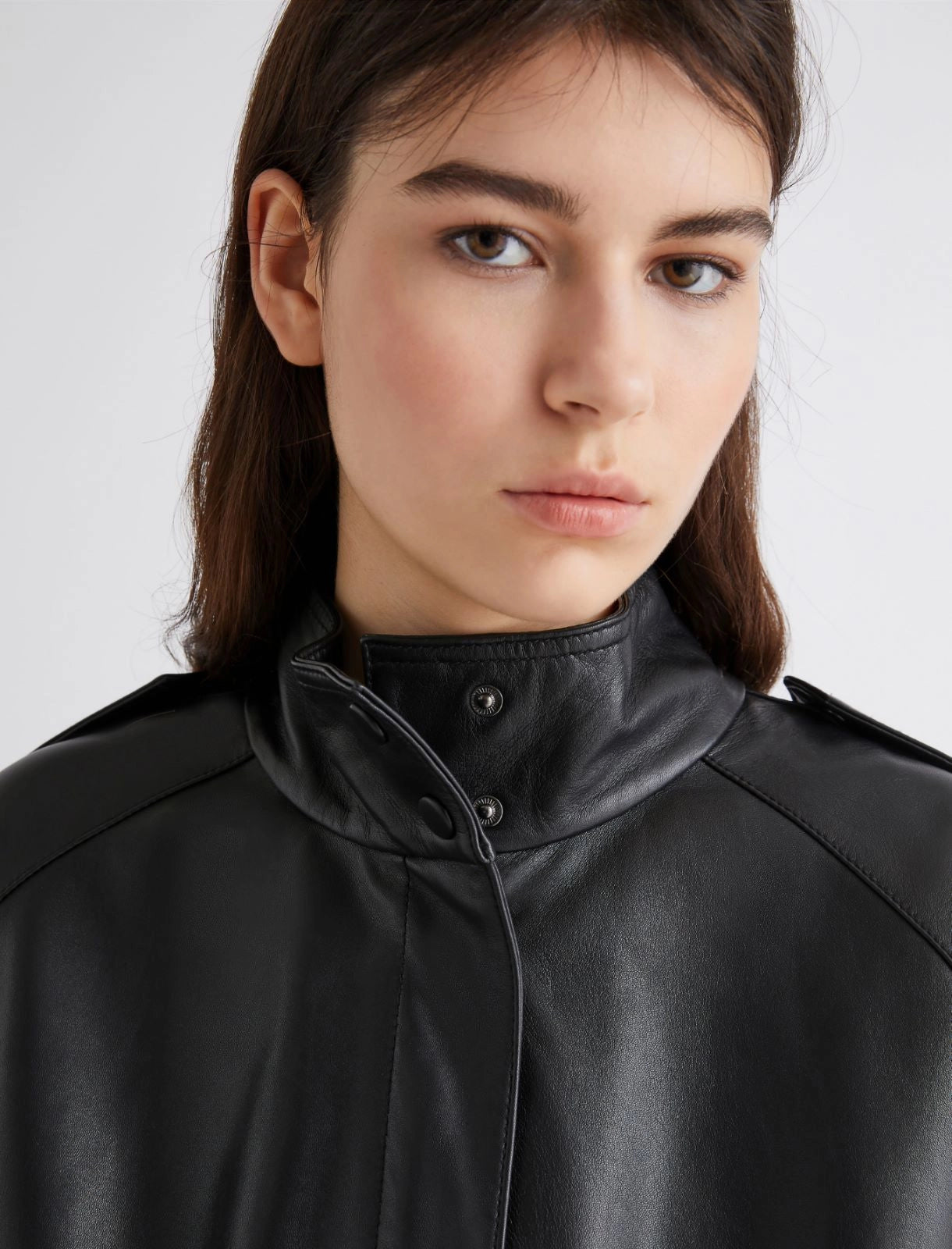 Marella Giaccone oversize in pelle Bessica AI25