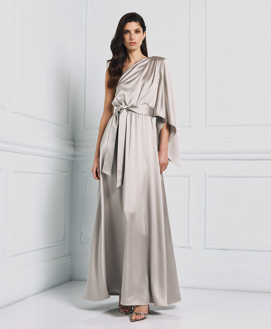 Access Fashion Abito monospalla in raso mod. 3308 PE25 image 2