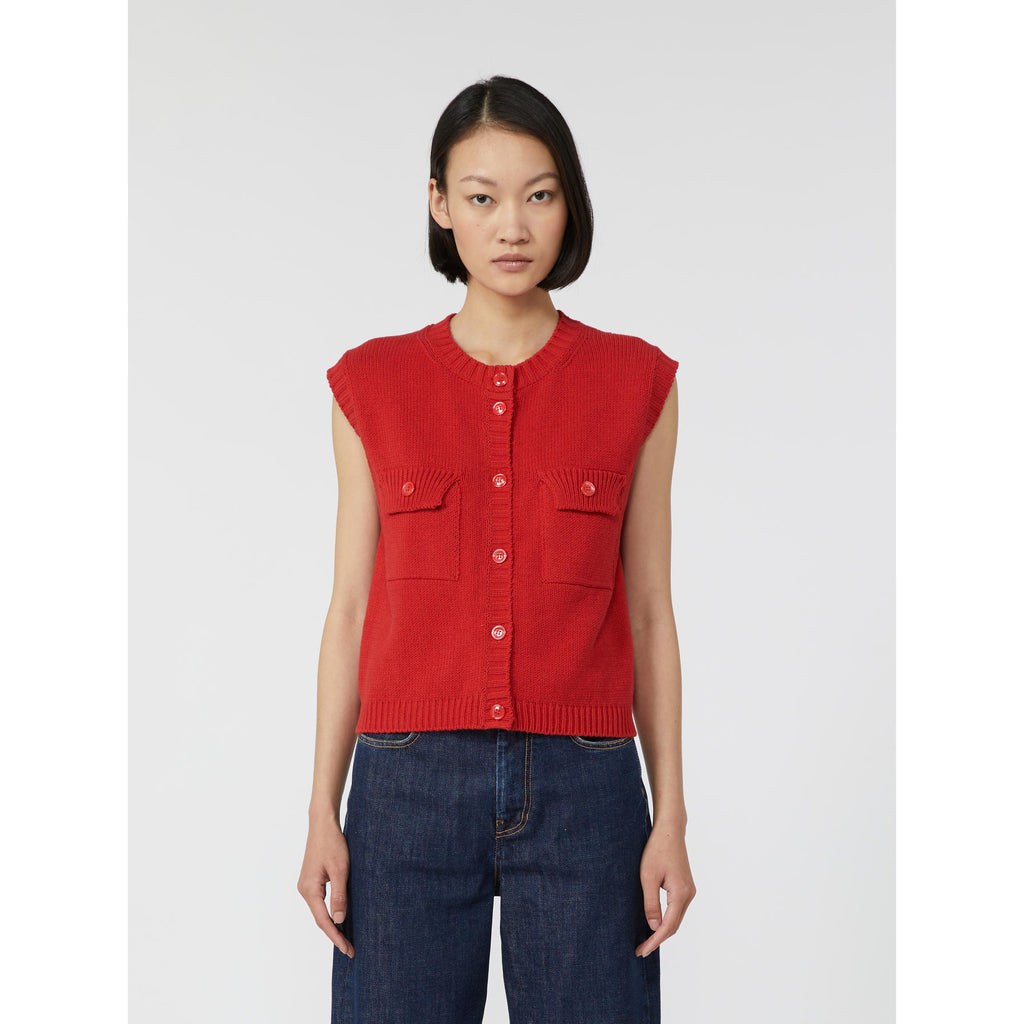 Weekend Max Mara Gilet in filato di misto cotone Caprara AI25