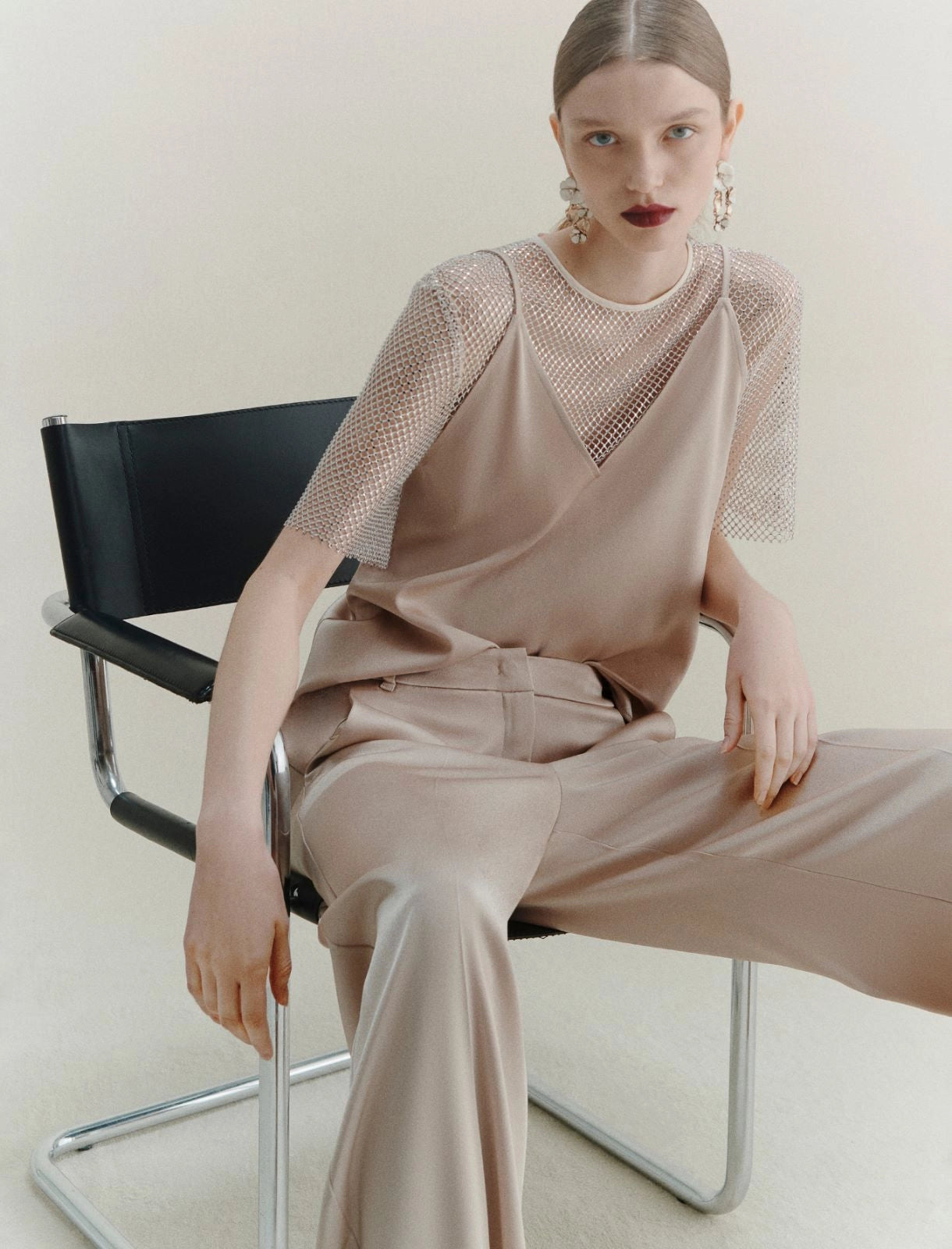 Marella Top sottoveste in satin, naturale Carso AI25