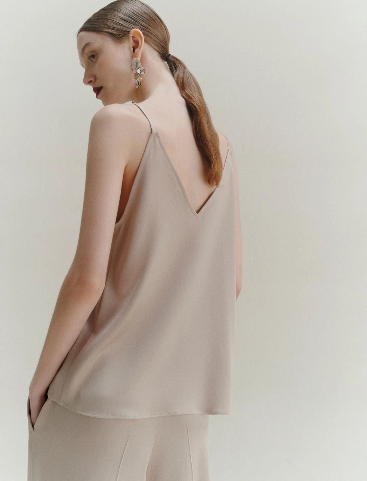 Marella Top sottoveste in satin, naturale Carso AI25