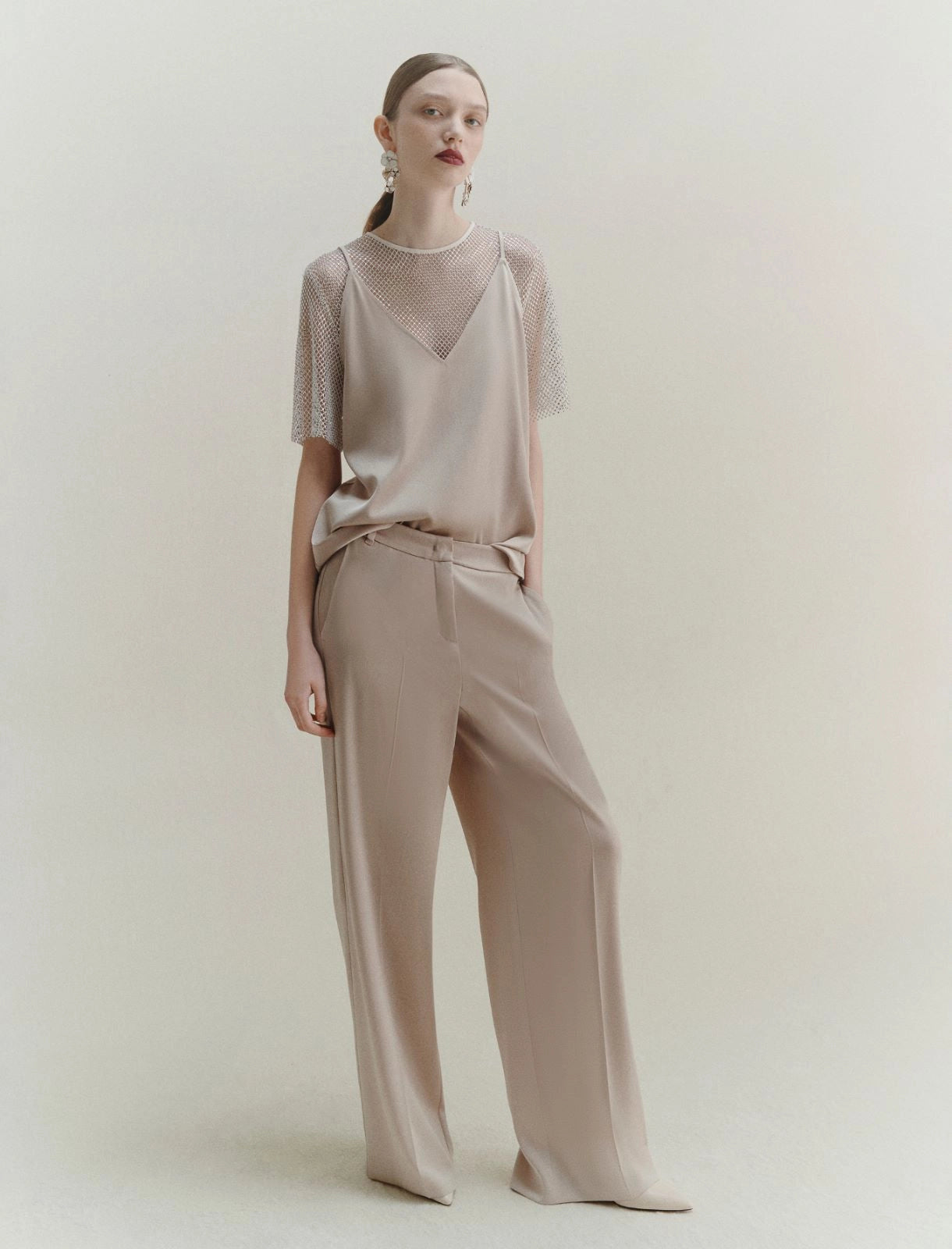 Marella Top sottoveste in satin, naturale Carso AI25