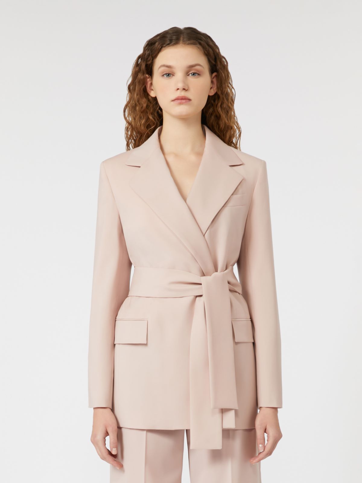 Weekend Max Mara Giacca in lana con cintura Teso AI25 image 2