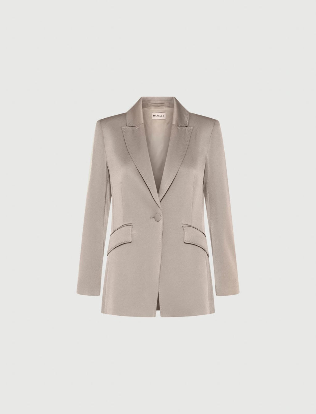 Marella Giacca in satin naturale Cognac AI25