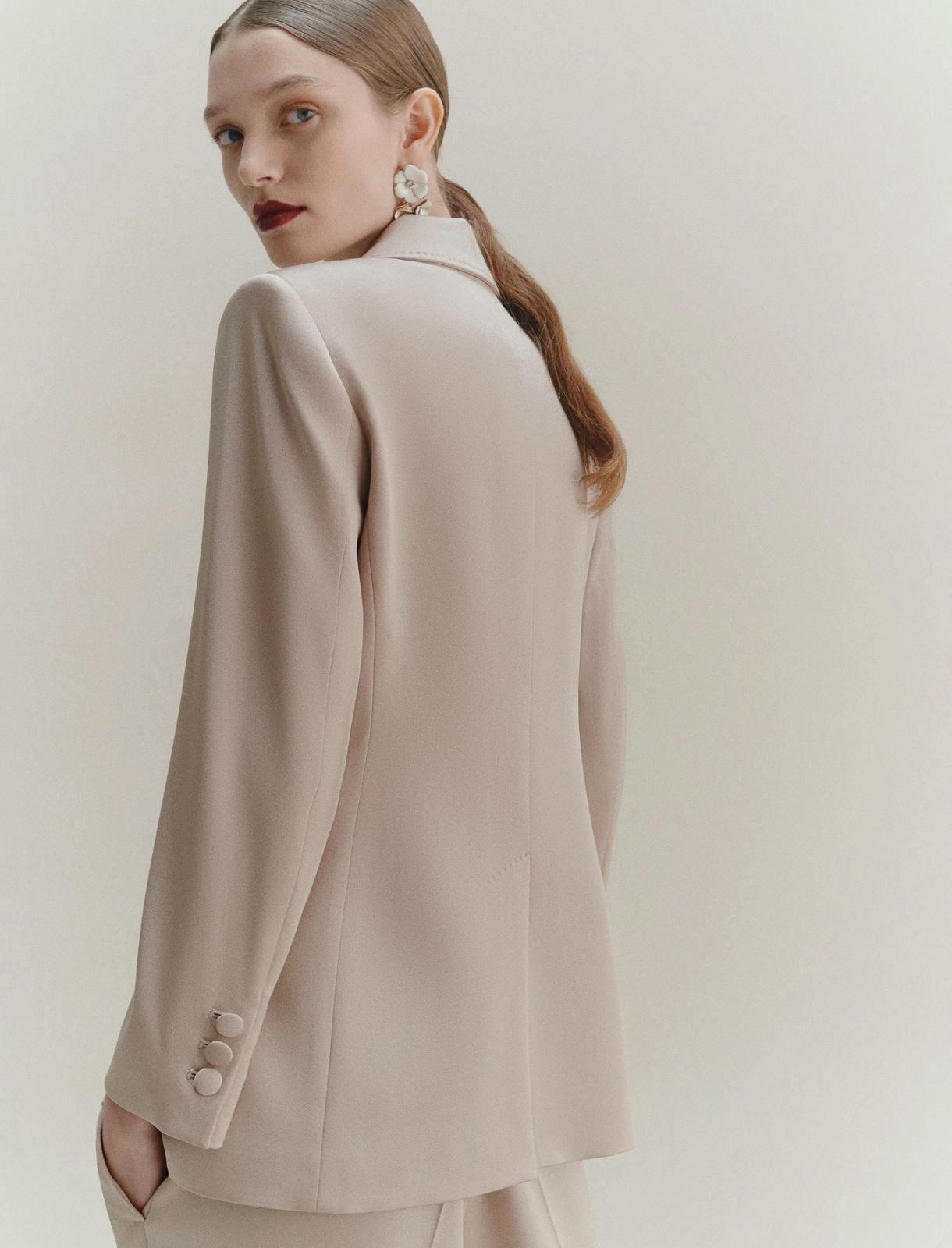 Marella Giacca in satin naturale Cognac AI25