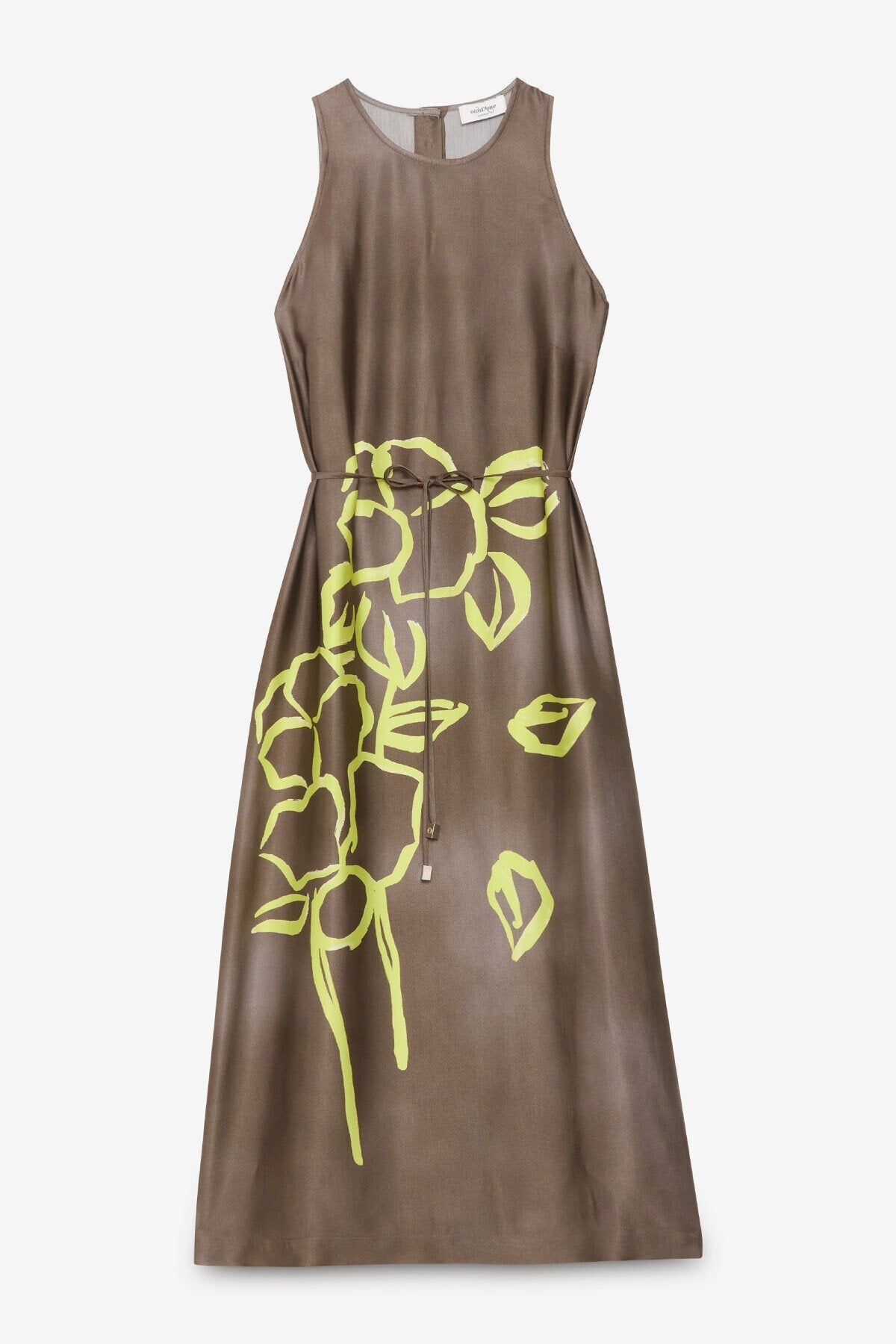 Ottod'Ame Abito midi in raso di viscosa mod DA5381 PE26 Ottod'Ame