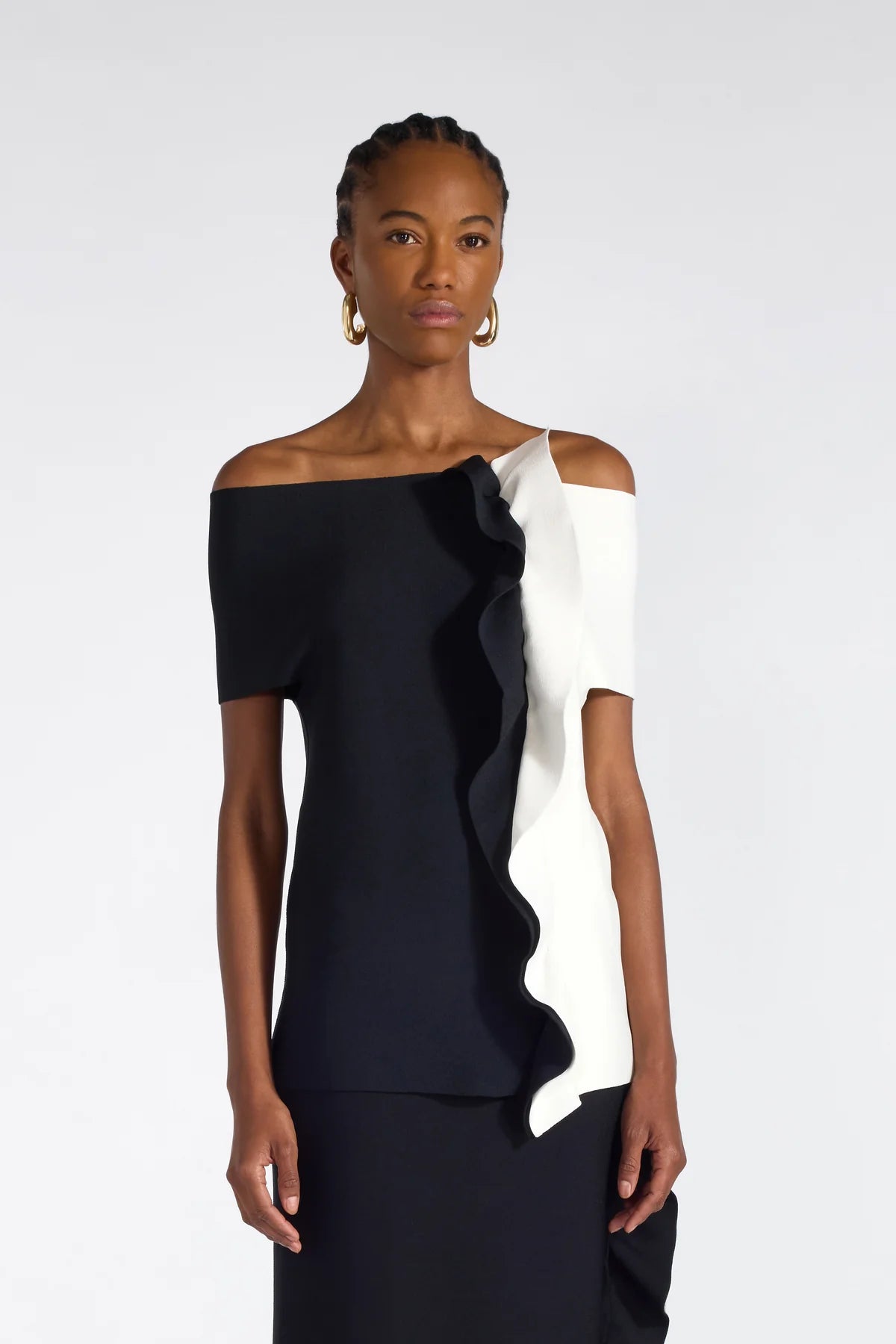 Liviana Conti Maglia patchwork con motivo rouches Daisy mod F6SA52 PE26 Liviana Conti