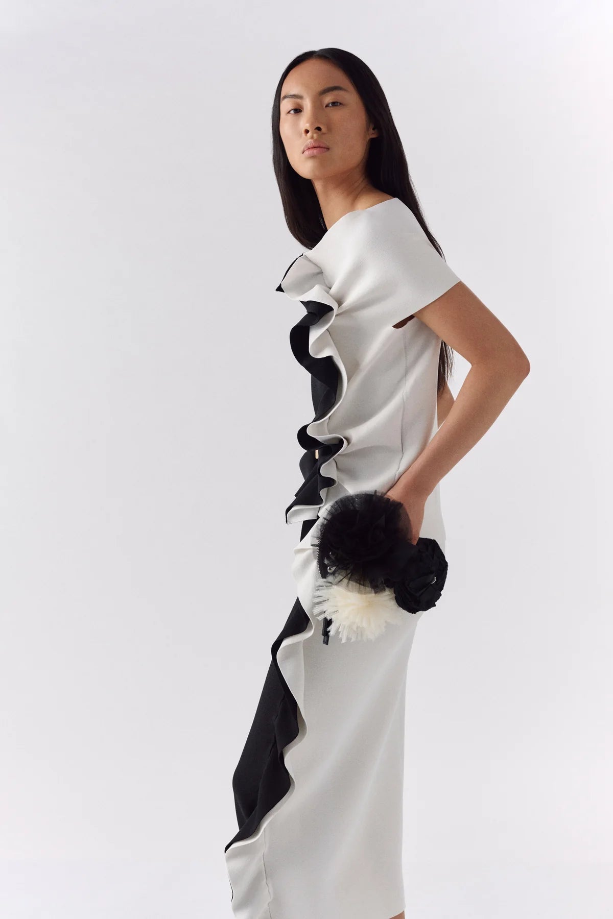 Liviana Conti Maglia patchwork con motivo rouches Daisy mod F6SA52 PE26 Liviana Conti