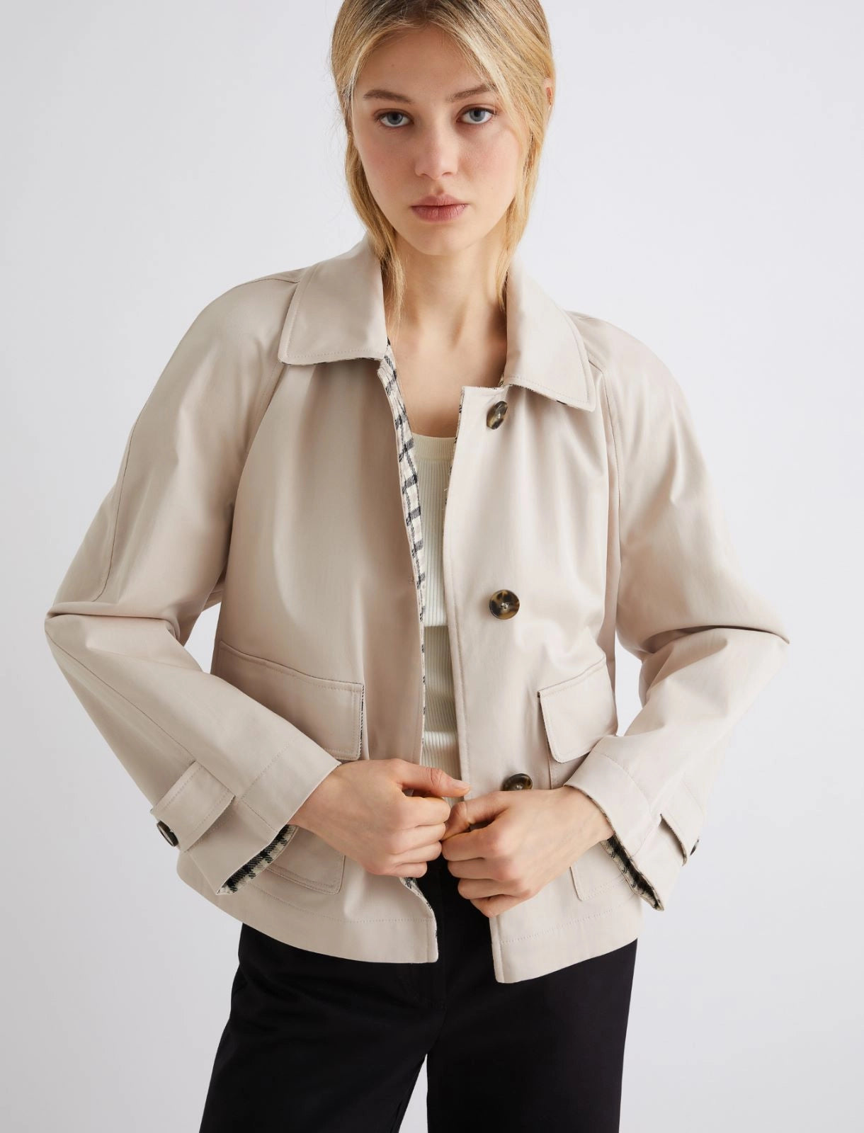 Marella Trench corto in gabardina stretch Darsena AI25