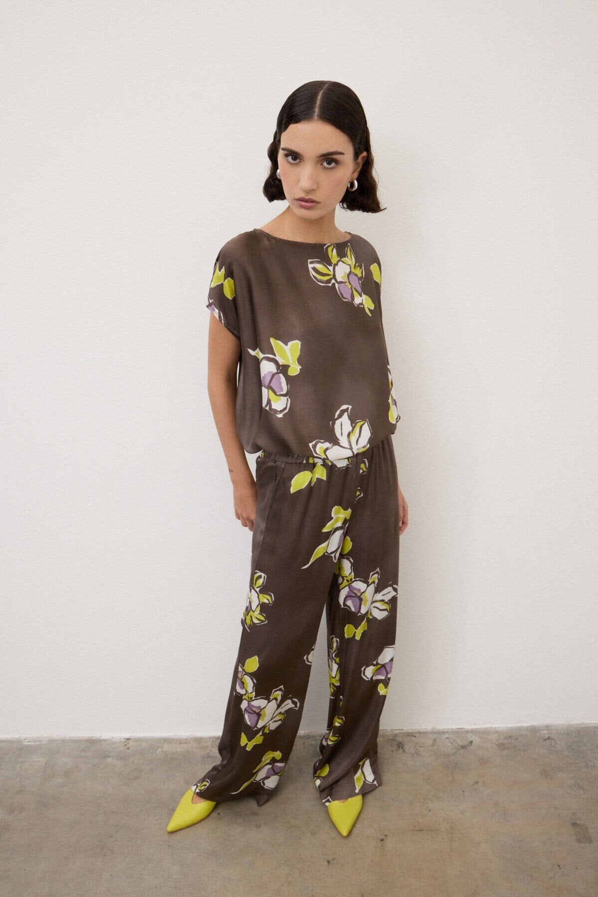 Ottod'Ame Pantalone palazzo in raso di viscosa DP0055 PE26 Ottod'Ame