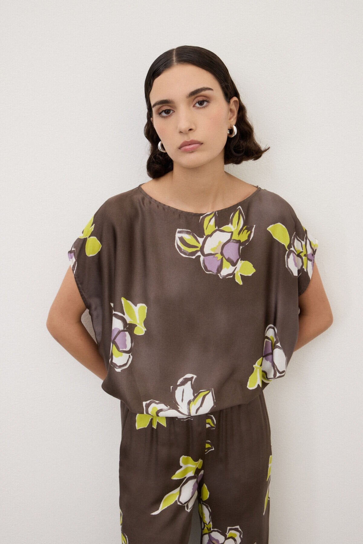 Ottod'Ame Blusa boxy con stampa floreale mod DC5279 PE26 Ottod'Ame