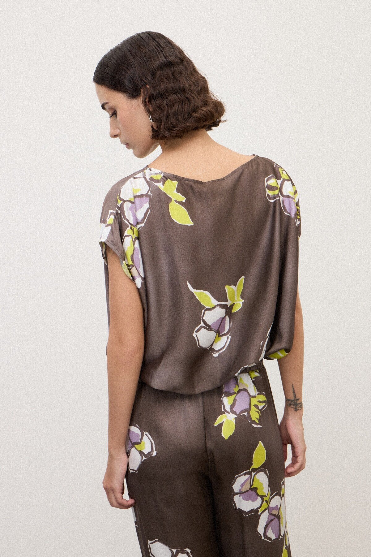 Ottod'Ame Blusa boxy con stampa floreale mod DC5279 PE26 Ottod'Ame